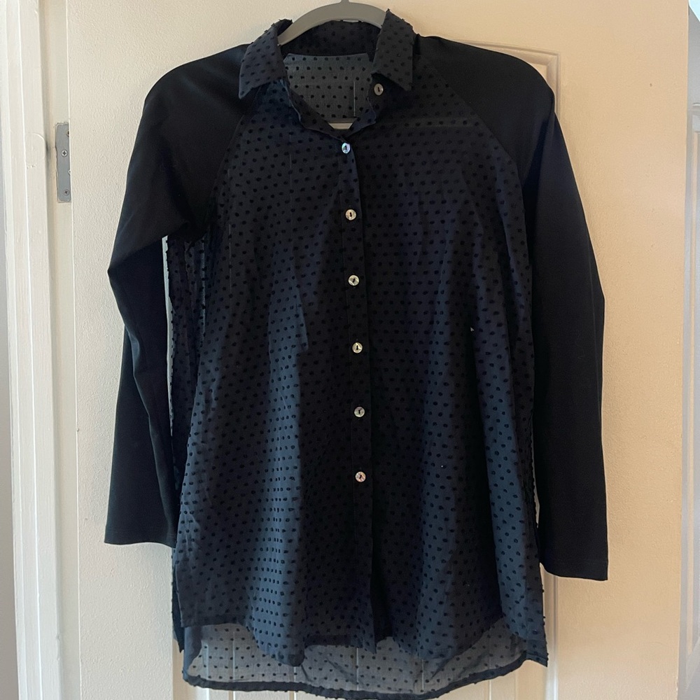 Theory black womens top